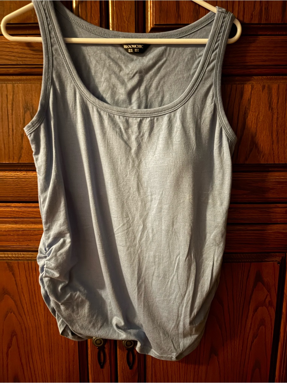 Boohoo Light Blue Scoop Neck Tank Top